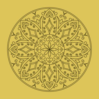 Vektör renkli mandala.