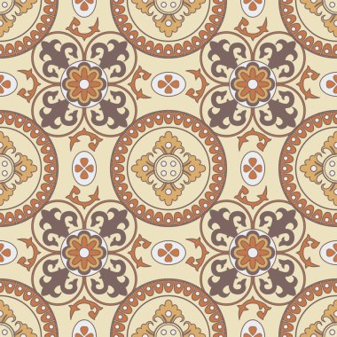 Vektör Dikişsiz desen arka plan karoları.