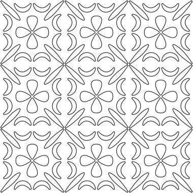 siyah-beyaz vektör Dikişsiz desen arka plan.