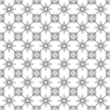 siyah-beyaz vektör Dikişsiz desen arka plan.