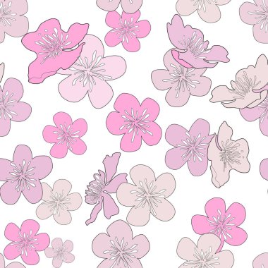 Kiraz çiçekleriyle kusursuz bir arkaplan.