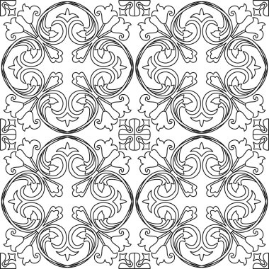 Vektör Dikişsiz desen arka plan siyah ve beyaz.