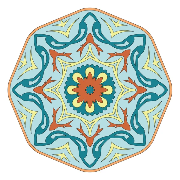 Vector mandala colorido . — Vector de stock