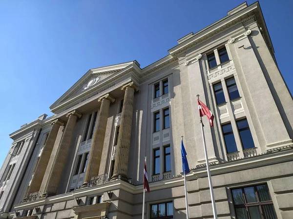 Letónia Riga Edifício Ministério Das Relações Exteriores Letônia Centro Riga — Fotografia de Stock