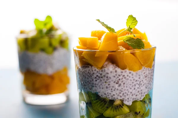 Dietetic dessert, fruit salad. — Stock Photo, Image