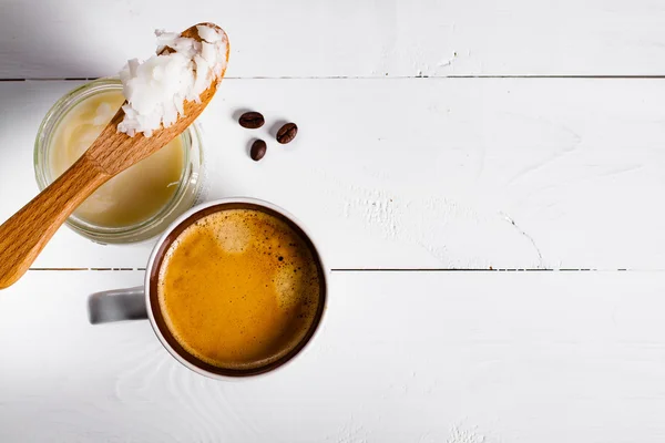 Tasse kugelsicheren Kaffee — Stockfoto