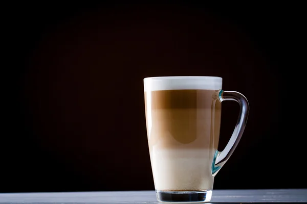 Kopi latte macchiato asli — Stok Foto