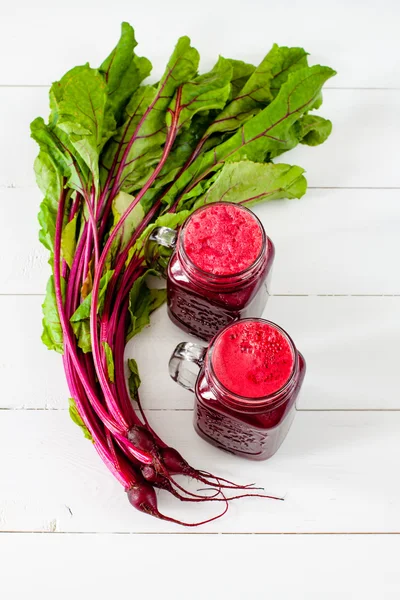 Düz lay pancar yaprakları.