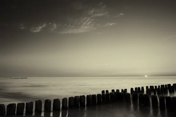 Güneşin üzerinde Baltık kıyıları. — Stok fotoğraf