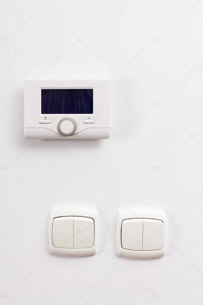 Control panel of central heating