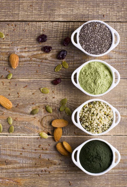 Superfoods, Ihr Körper, Ihre Gesundheit. — Stockfoto