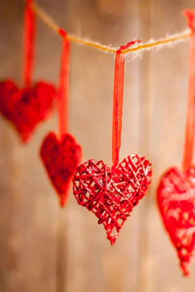 Harten als symbool van de liefde — Stockfoto