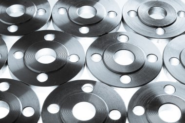 Düz flanşlar arka plan.