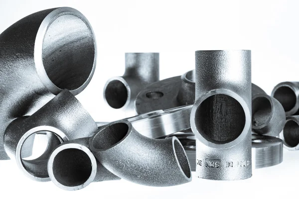 Steel welding fittings. — Stock Photo, Image