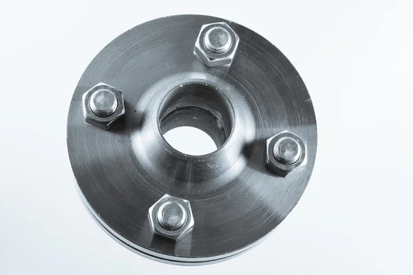 Neck steel flanges. — Stock Photo, Image