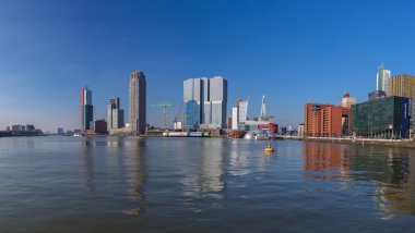 Rotterdam manzarası, yaz panoramik