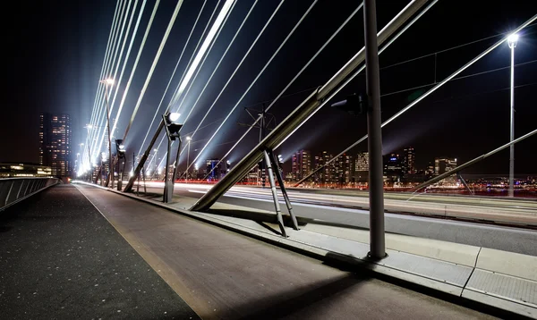 Luzes na ponte — Fotografia de Stock