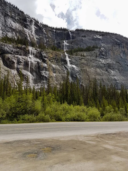 Tangle creek waterfall in Alberta, Canada. Nobody