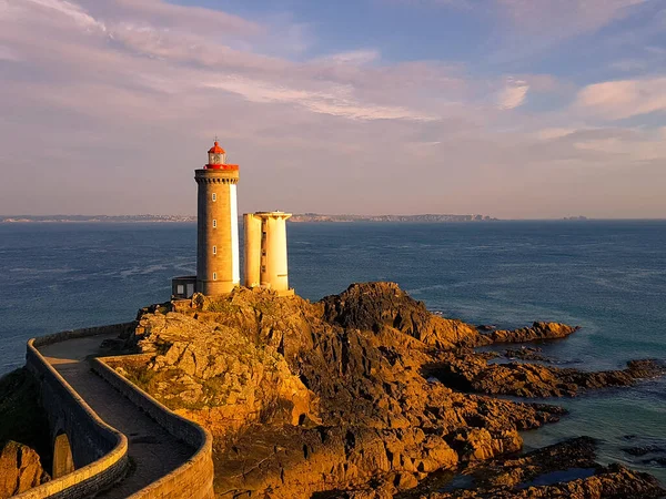 View Lighthouse Brest France Sunset Nobody — Stock Photo, Image