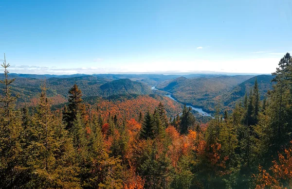 Utsikt Över Jacques Cartier Parc Quebec Hösten — Stockfoto