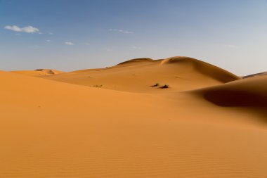 Sand dunes in the desert clipart