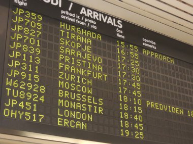 Gelenler duyuru panosu Ljubljana, Slovenya