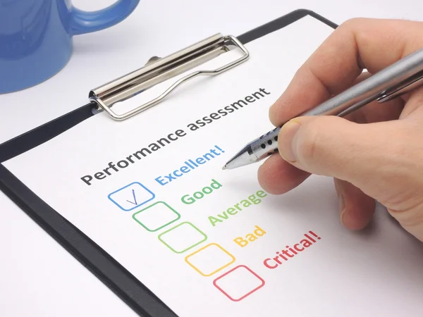 Performance assessment - excellent — Stock Photo, Image