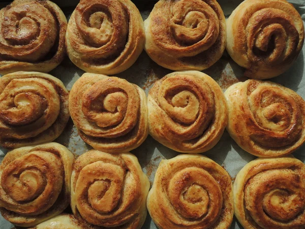 Pâtisserie danoise - rouleaux de cannelle Photo De Stock