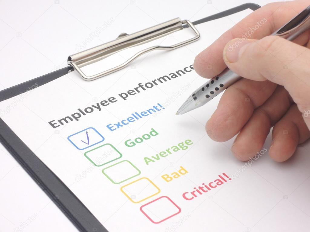 Employee performance assessment - excellent