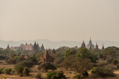 Pagoda manzara düz Bagan, Myanmar