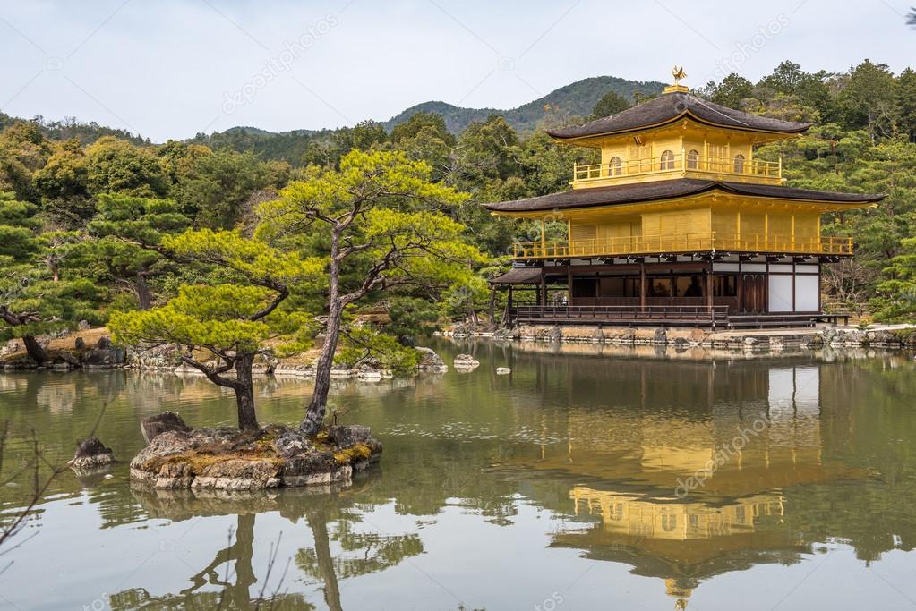 Kinkaku-ji, the Golden Pavilion, Buddhist temple in Kyoto, Japan