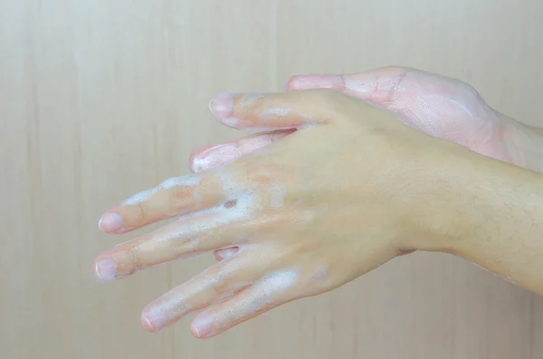 Woman washing her hands — Stock Photo, Image