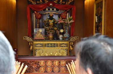 Hong Kong - Haziran 2014: Wong Tai Sin temple üzerinde 25 Haziran 2014 yılında