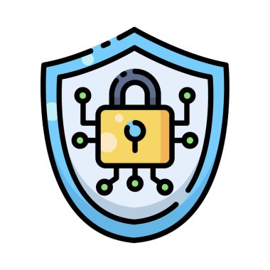 Siber Güvenlik ve Dijital Veri Koruma Simgesi