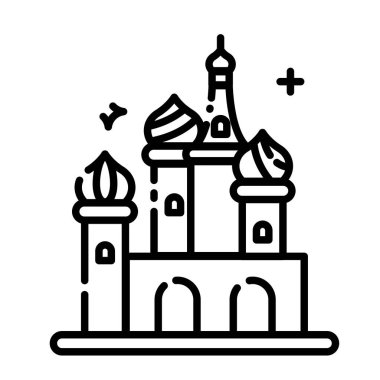 Saint Basil Katedrali Moskova Tarihi Satır Sanat Simgesi