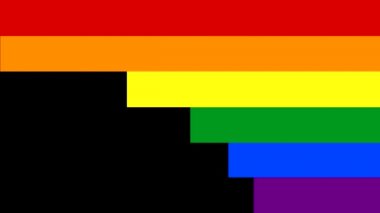 Renkli 4 k hareketli arka plan - gökkuşağı renkli hareketli soldan sağa doğru geçiş