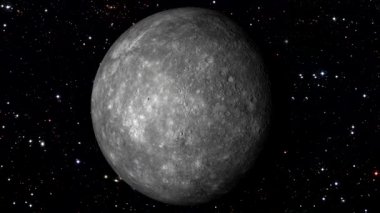 Mercury yıldız arka plan hareketli döner. Loopable