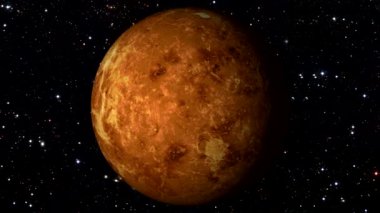 Venüs yıldız arka plan hareketli döner. Loopable