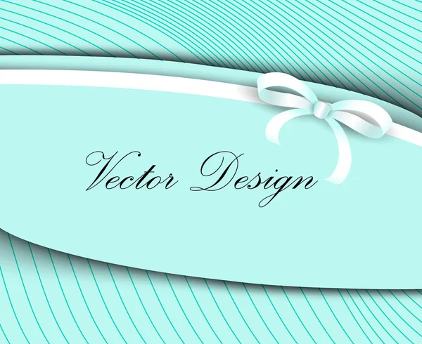 Vektor-Illustration für Design mit weißer Schleife — Stockvektor