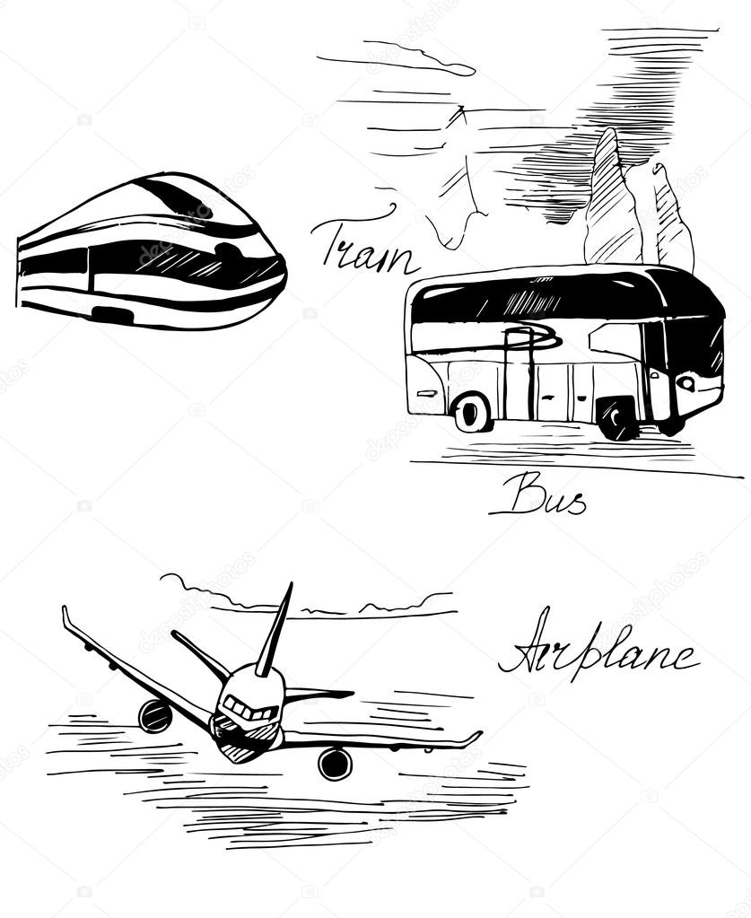 vector illustration of transport