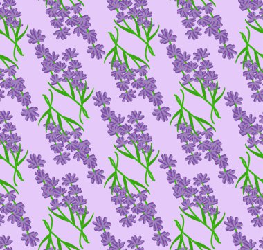Lavanta çiçek seamless modeli