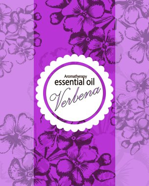 verbena önemli petrol için etiket