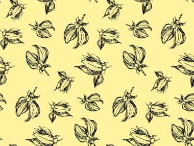 ylang ylang çiçek gelen Dikişsiz desen
