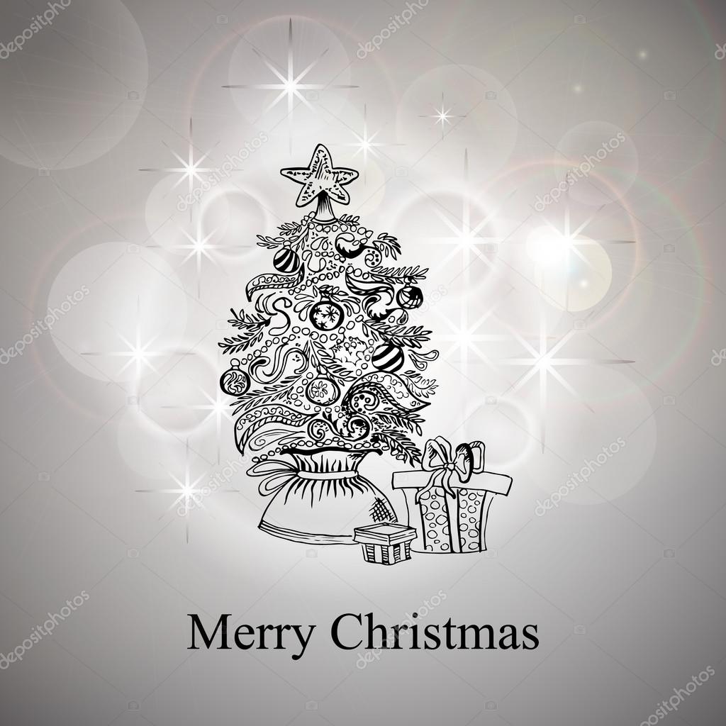 Merry Christmas greeting card