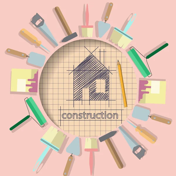 The concept in the field of construction and repair — Stock Vector