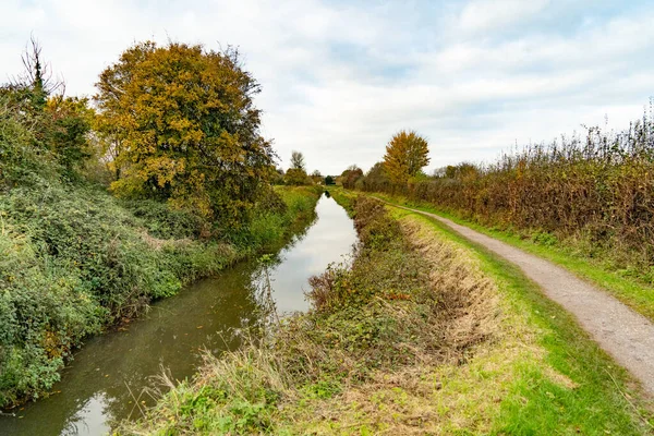 Stretch Van Het Bridgwater Naar Het Tauntonkanaal — Stockfoto