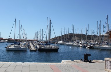 View of Marina in puerto de mazarron clipart