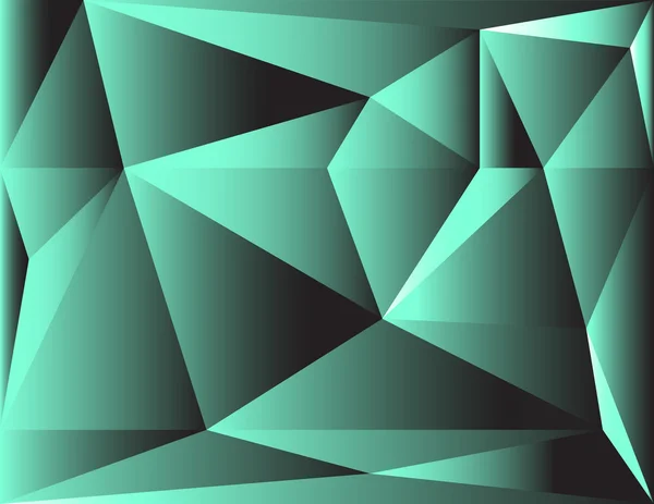 Вектор низкого поли, зеленый низкий поли, абстрактный вектор низкого поли, геометрический зеленый фон с треугольными многоугольниками . — стоковый вектор