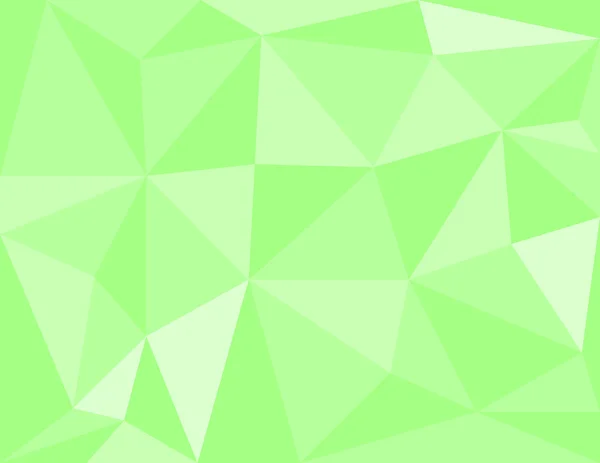 Геометрический зеленый фон с треугольными многоугольниками . — стоковый вектор