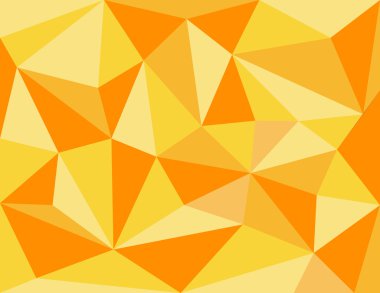 Turuncu düşük Poli stil vektör, üçgen çokgenler ile geometrik turuncu arka plan.